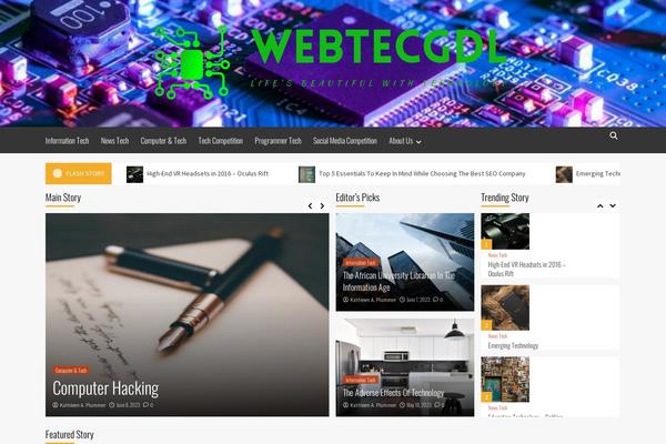 CoverNews theme site design template sample
