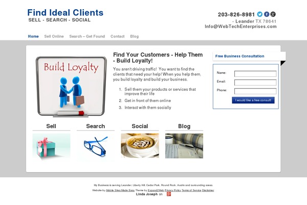 Smallbiz Dynamic theme site design template sample