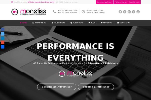 Opus theme site design template sample