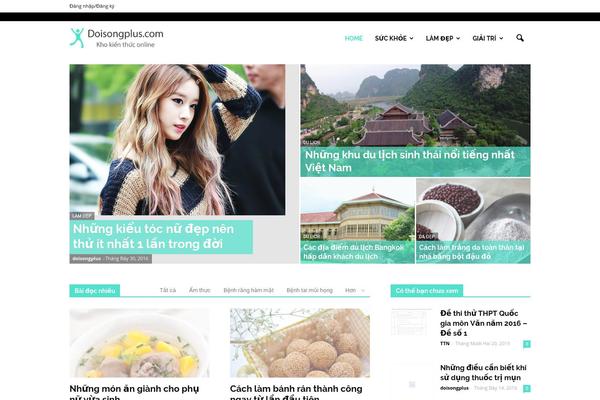 Sahifa theme site design template sample