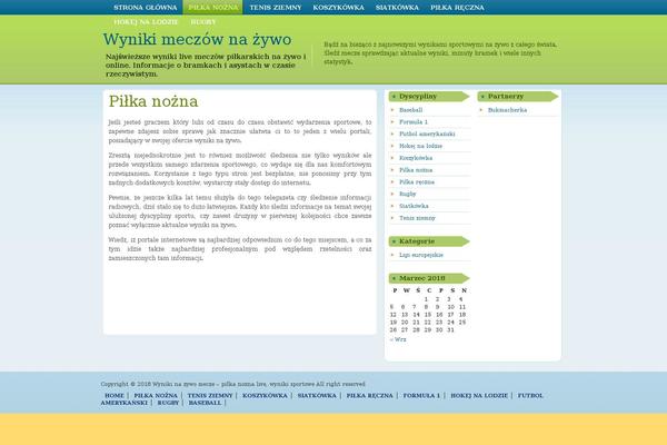 Organic theme site design template sample