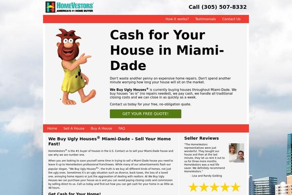 Miami theme site design template sample