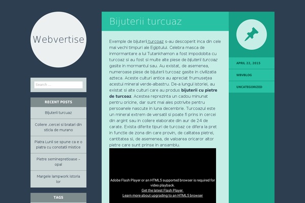 Flounder theme site design template sample