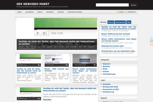 Site using Flash Video Player plugin