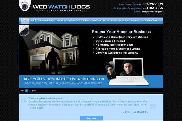 Site using Widgets on Pages plugin