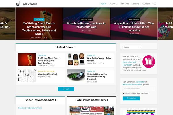 Site using Meks ThemeForest Smart Widget plugin