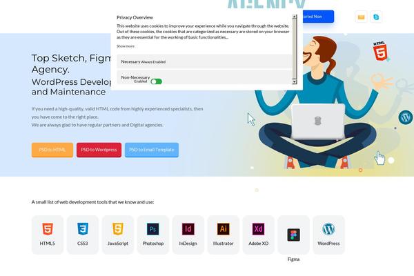 Wws theme site design template sample