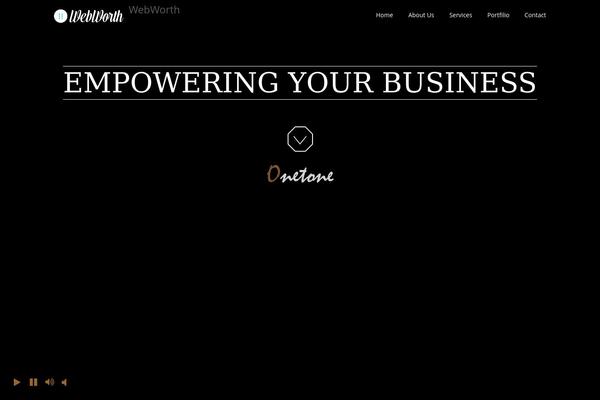 onetone theme site design template sample