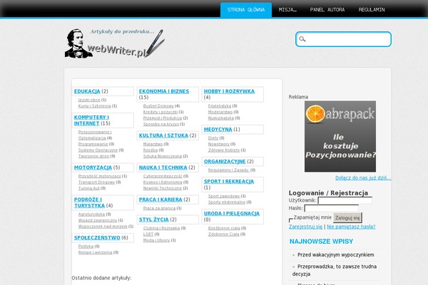 Site using Article Directory plugin
