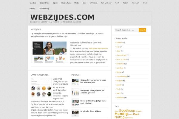 News theme site design template sample