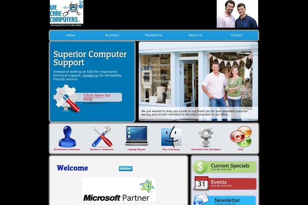 Wecare theme site design template sample