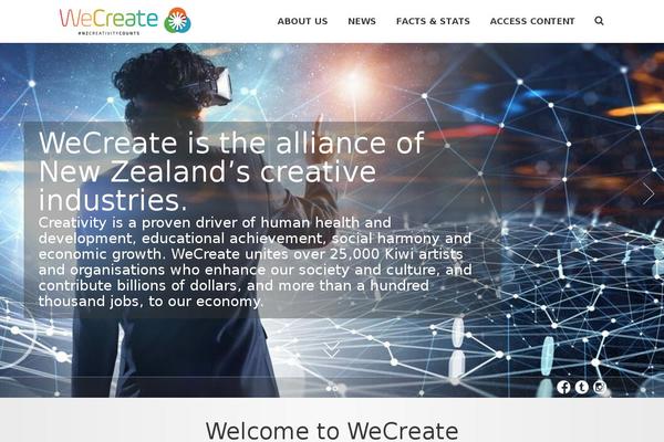 wecreate.org.nz site used Bouncy-wp