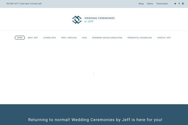 weddingceremoniesbyjeff.com site used Planmyday-child