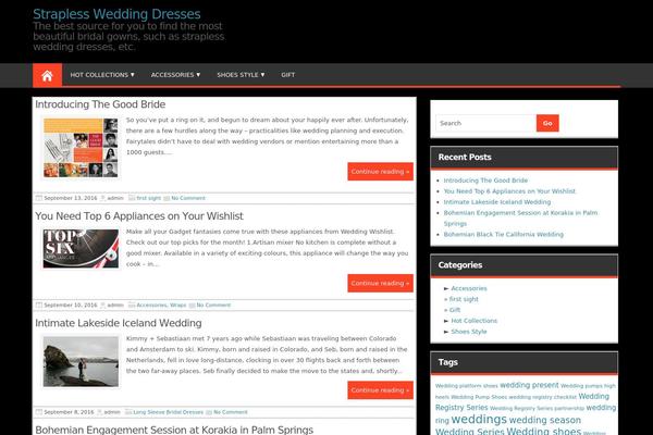 Magazine Style theme site design template sample