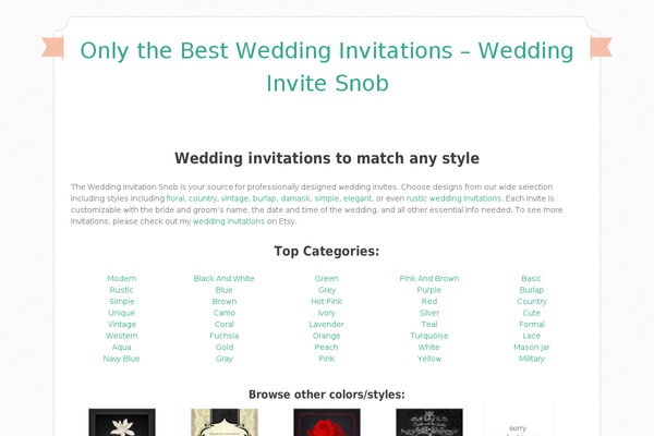 Site using Elegant Zazzle Plugin (EZP) plugin