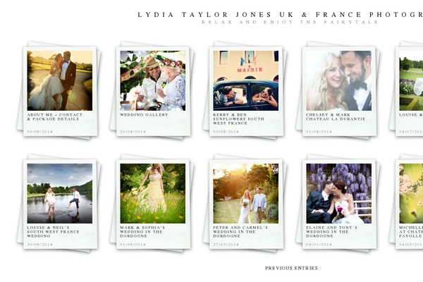 Polaroids theme site design template sample