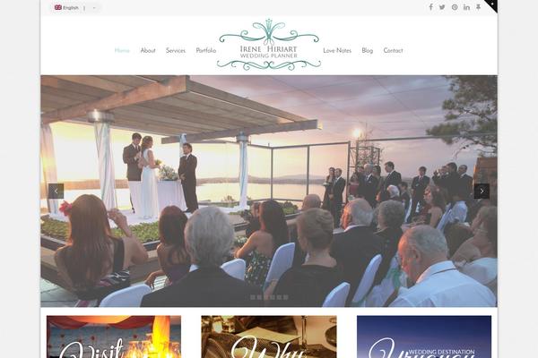 Wedding-wp theme site design template sample