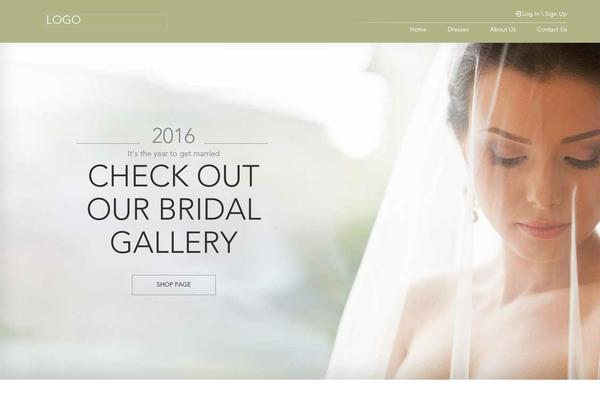 Wedding theme site design template sample