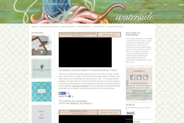 Waterside theme site design template sample