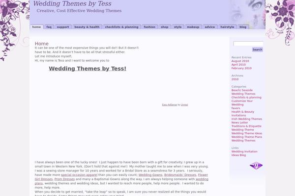 Purple Pastels theme site design template sample