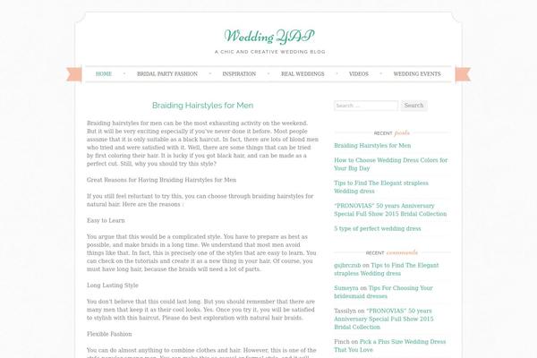 Sugar and Spice theme site design template sample