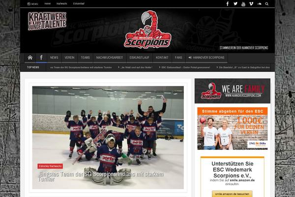 Site using WP Club Manager - Manage your sports club plugin