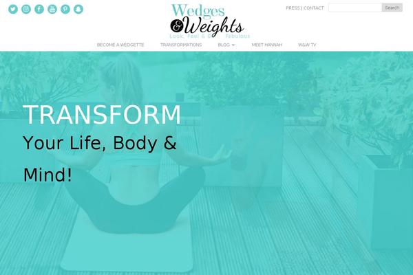 Divi Child theme site design template sample