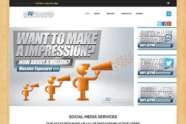 Exist theme site design template sample