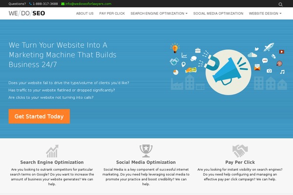 Fade theme site design template sample