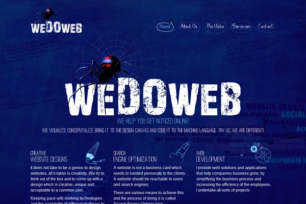 One Pager theme site design template sample