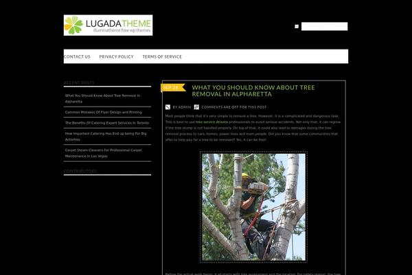Lugada theme site design template sample
