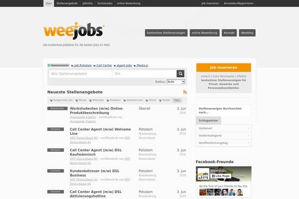 Jobroller theme site design template sample