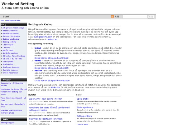 weekendbetting.com site used Ck_niche
