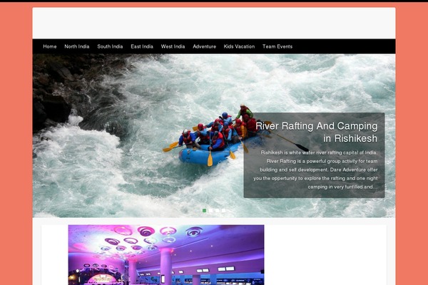 Travelify theme site design template sample
