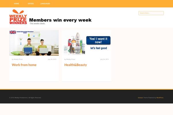 Sanasar theme site design template sample