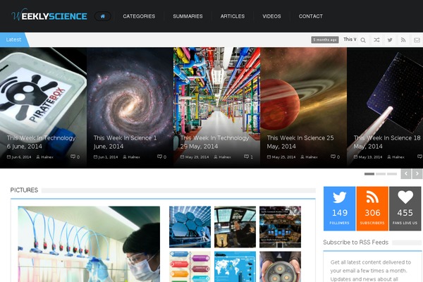weeklyscience.com site used SevenMag