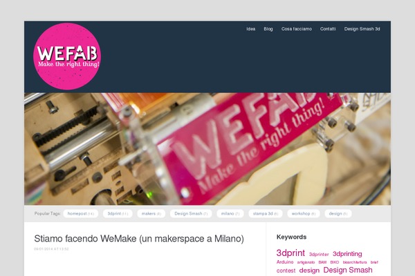 wefab.it site used Meeta
