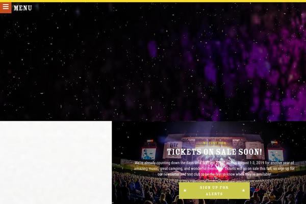 wefesttickets.com site used Timber-theme