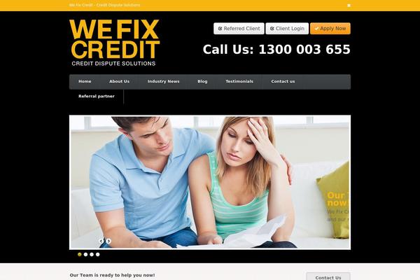 wefixcredit.com.au site used Popular