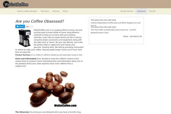 Espresso theme site design template sample