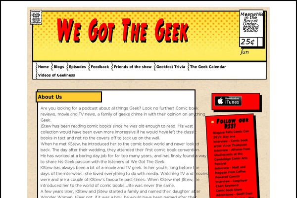 wegotthegeek.com site used Comicblog