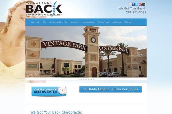 wegotyourbackchiropractic.com site used Awake