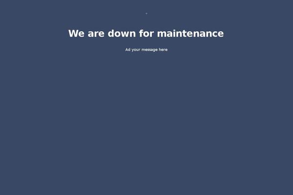 Site using Maintenance Mode plugin