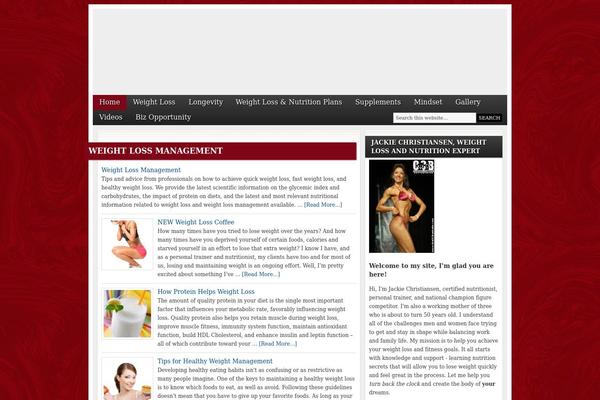 Lifestyle theme site design template sample