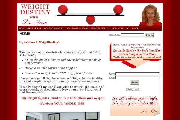 weightdestiny.com site used Flexxred