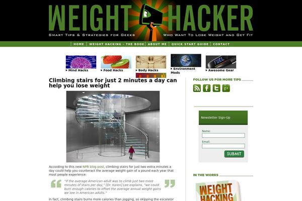 weighthacker.com site used Weighty