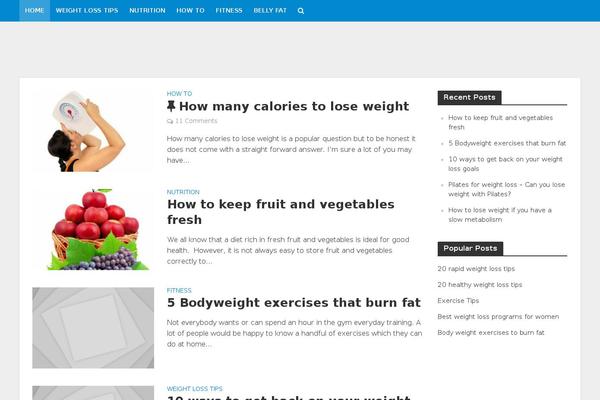 Thesis 1.8.5 theme site design template sample