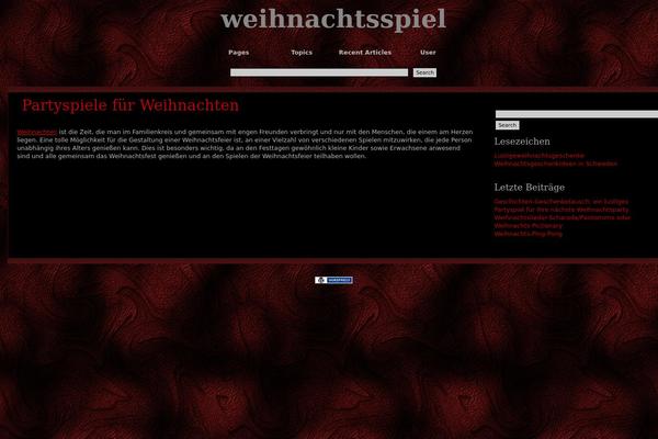 weihnachtsspiel.eu site used Dragonskin