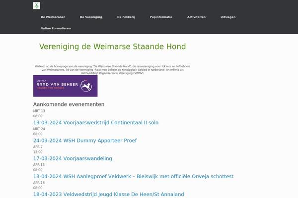 Vantage theme site design template sample
