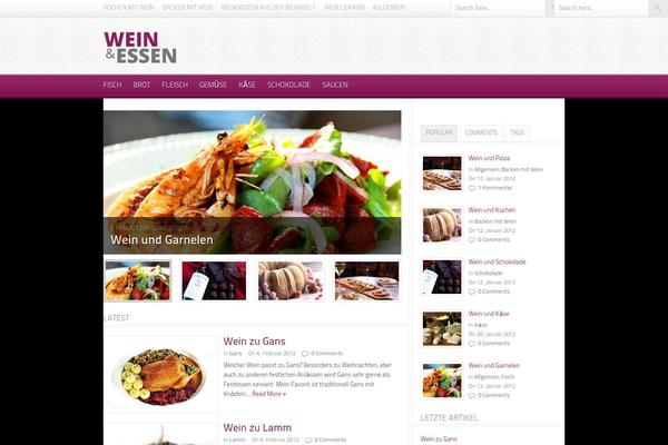 Foodpress theme site design template sample
